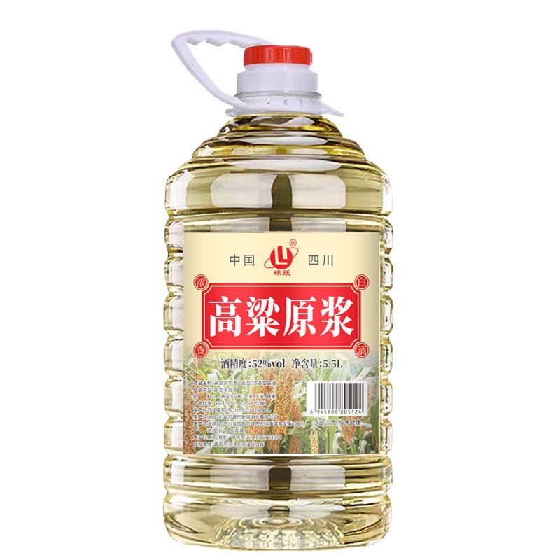 Factory wholesale Sichuan sorghum puree liquor fragrant 52 degrees 60 degrees bulk liquor 5.5L full box Commercial 5