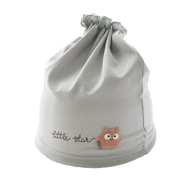 Thin material stacking cap single layer cloth gray