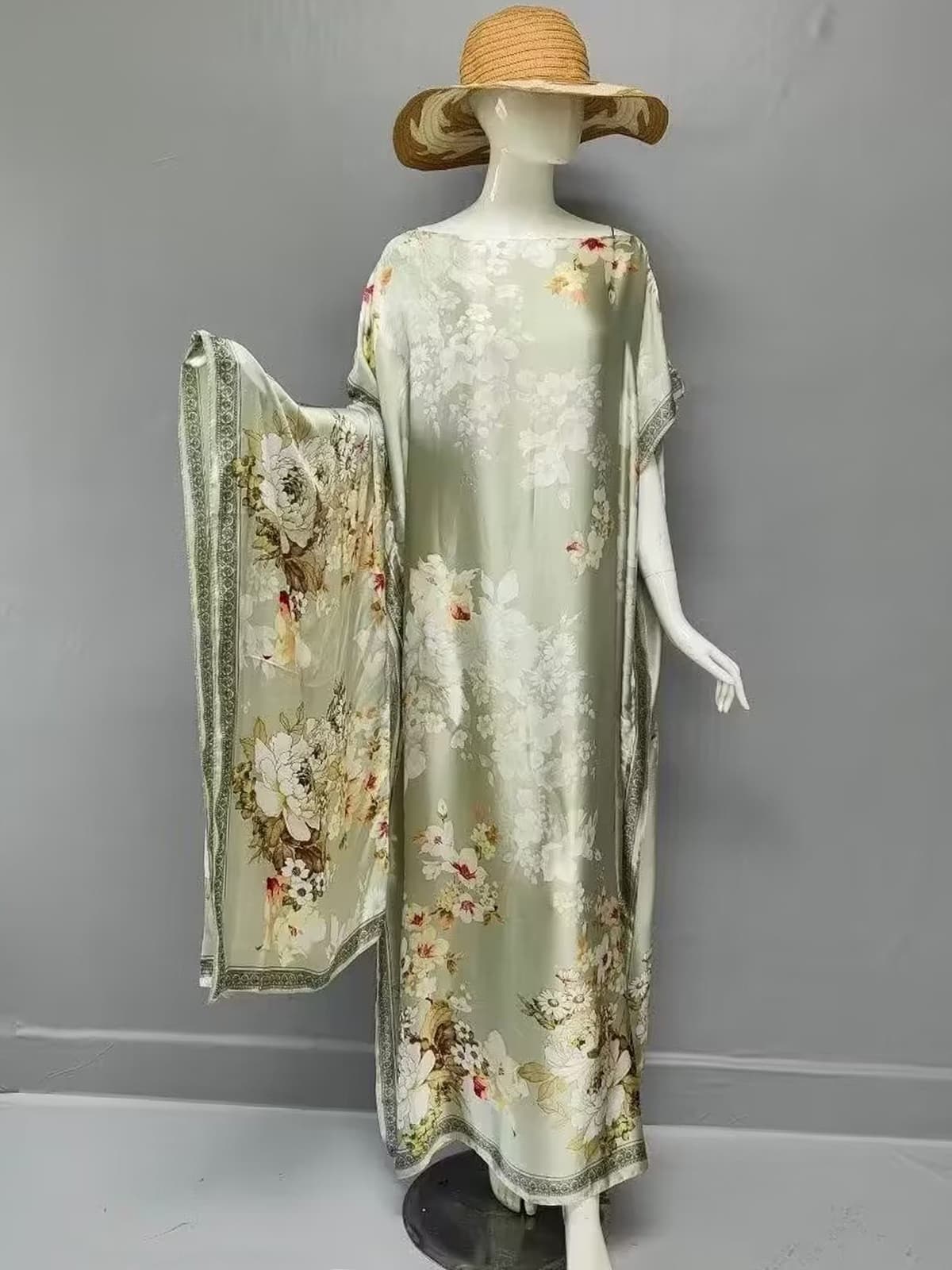 142 - blooming flowers - bean green (out of stock)