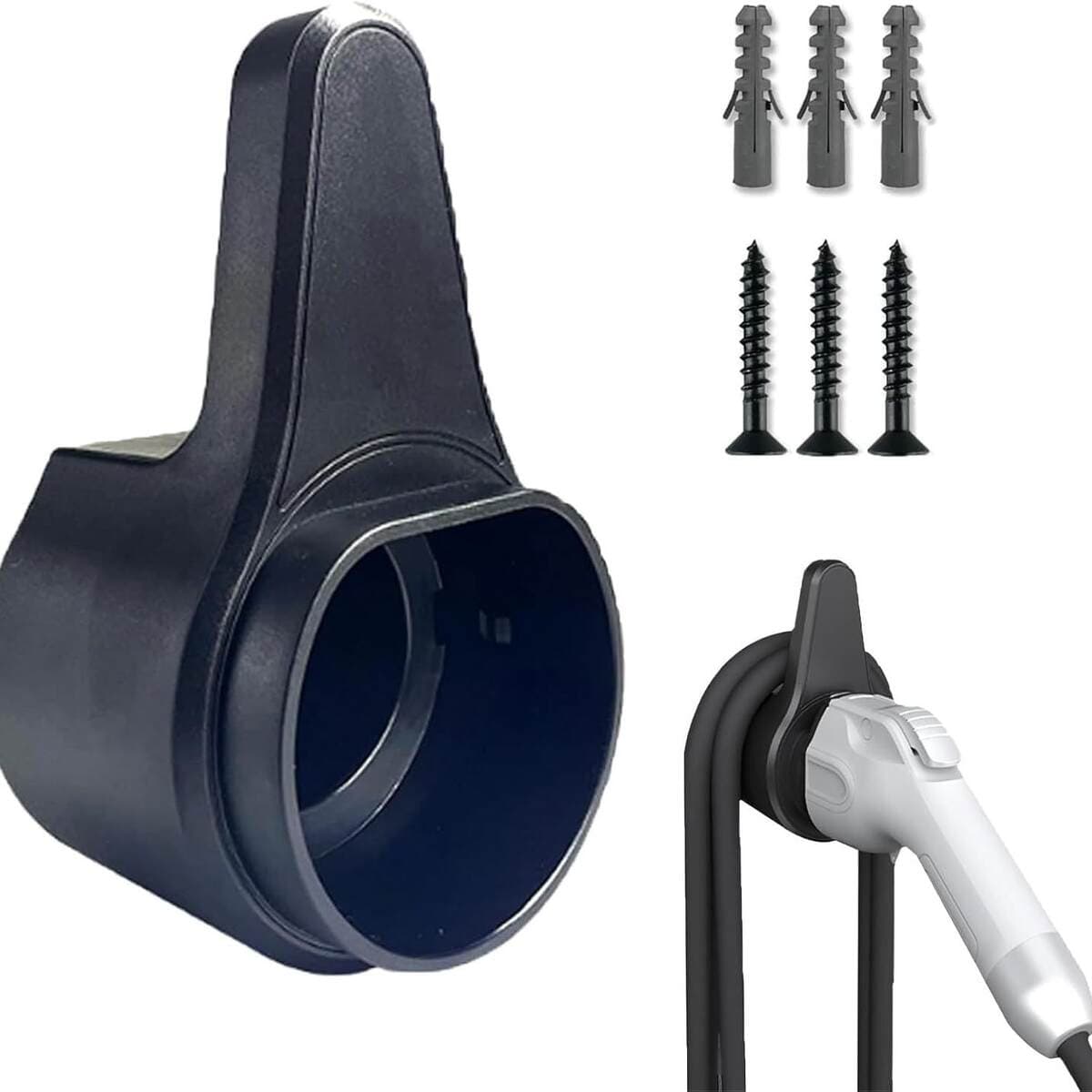 Universal Elektrikli Avtomobil Şarj Kabeli Tutucusu / Saxlama Kronşteyni (Milli, ABŞ, AB Standartları) 2