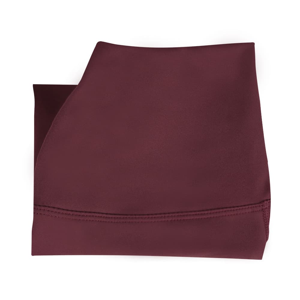 Dark red no awkward line nine-point pants
