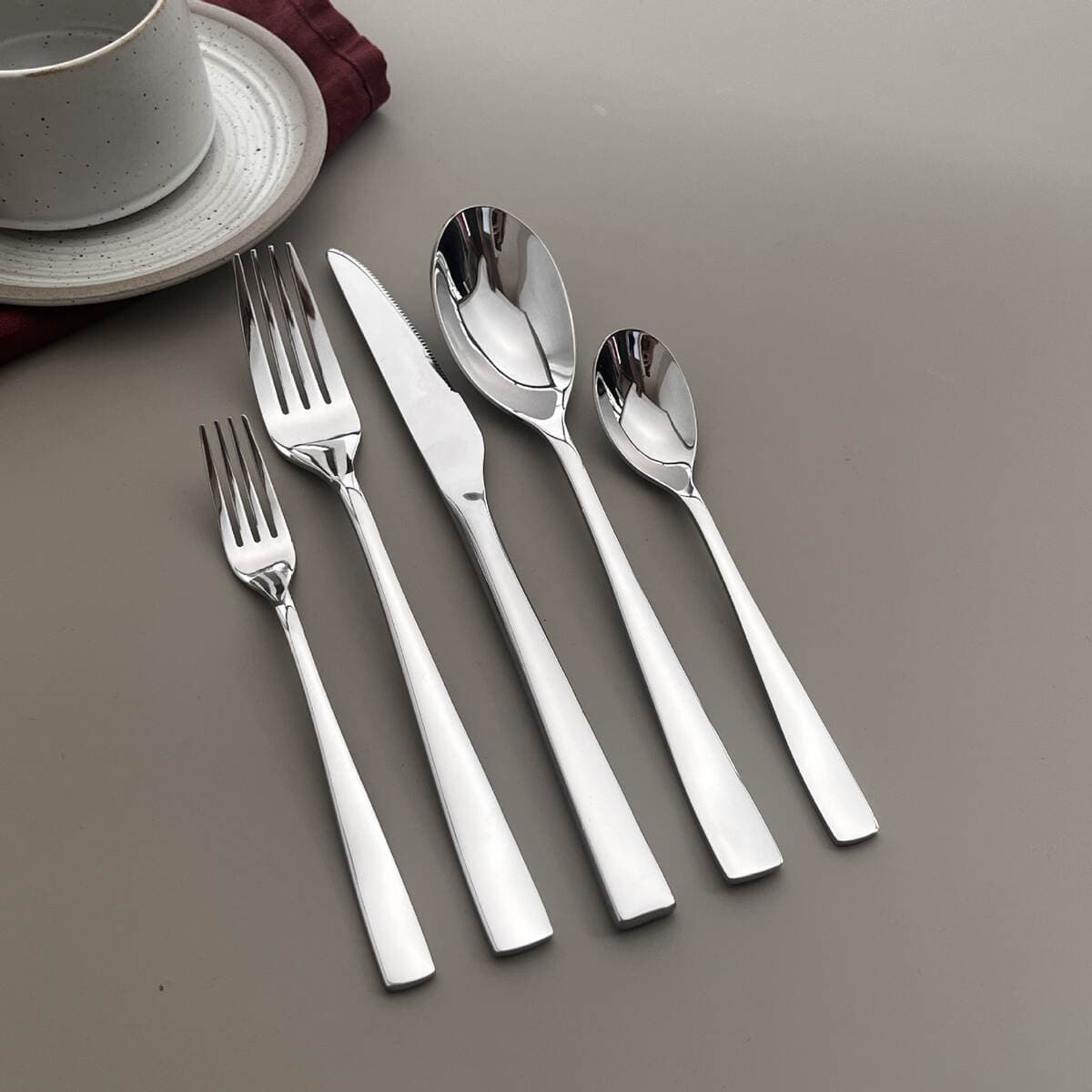 304 Stainless Steel Knife, Fork and Spoon Tableware Set Household Thickeneded Steak Knife, Fork and Spoon Hotel Restaurant Western Tableware 3