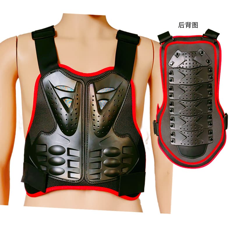 Black with red edges, adjustable size and length