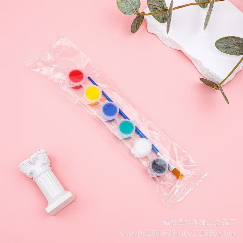 Six color acrylic paint