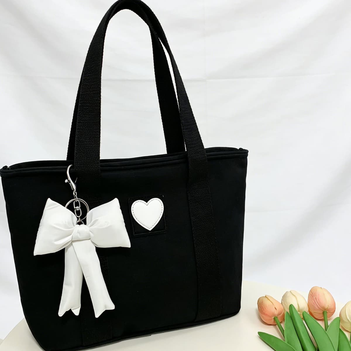 White bow style