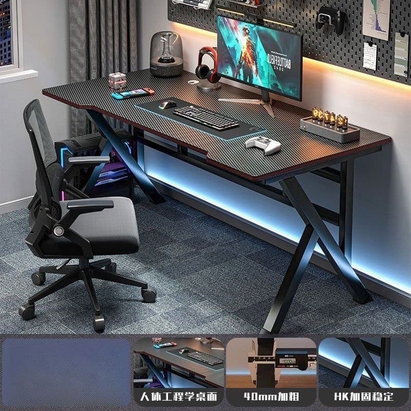 Upgraded double beam [carbon fiber desktop] extreme night black [80*60*74cm]