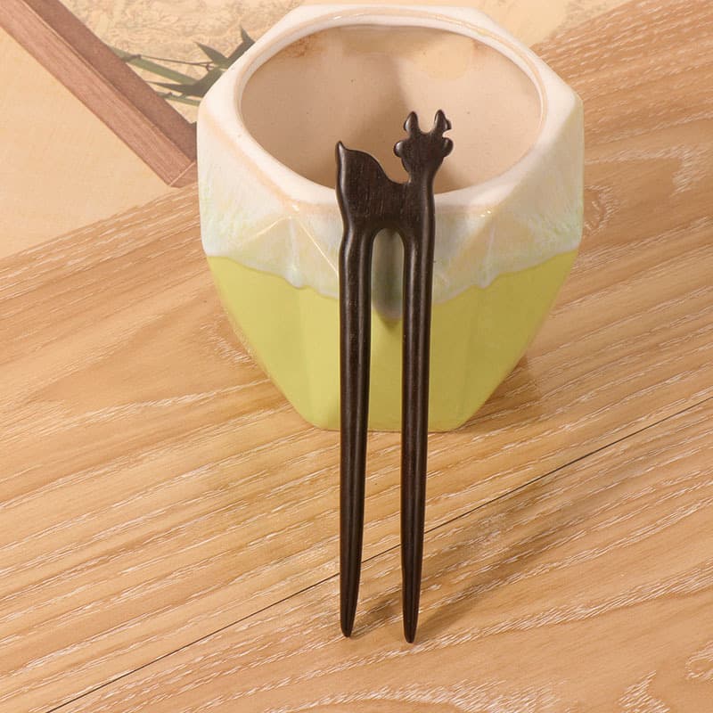 Purple sandalwood u hairpin--19 styles (13cm)
