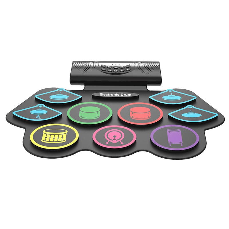 Hand Roll Drum 9-sided Adult Jazz Drum MIDI Connectable Computer Portable Percussion Bluetooth Electronic Drum 4