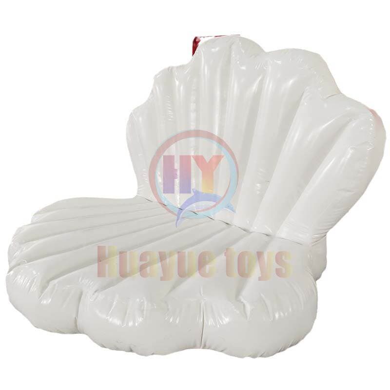 Internet-Famous Inflatable Pvc Shell Sofa Float Bed for Water Swimming, Mermaid-Themed Adult Water Play Equipment 5