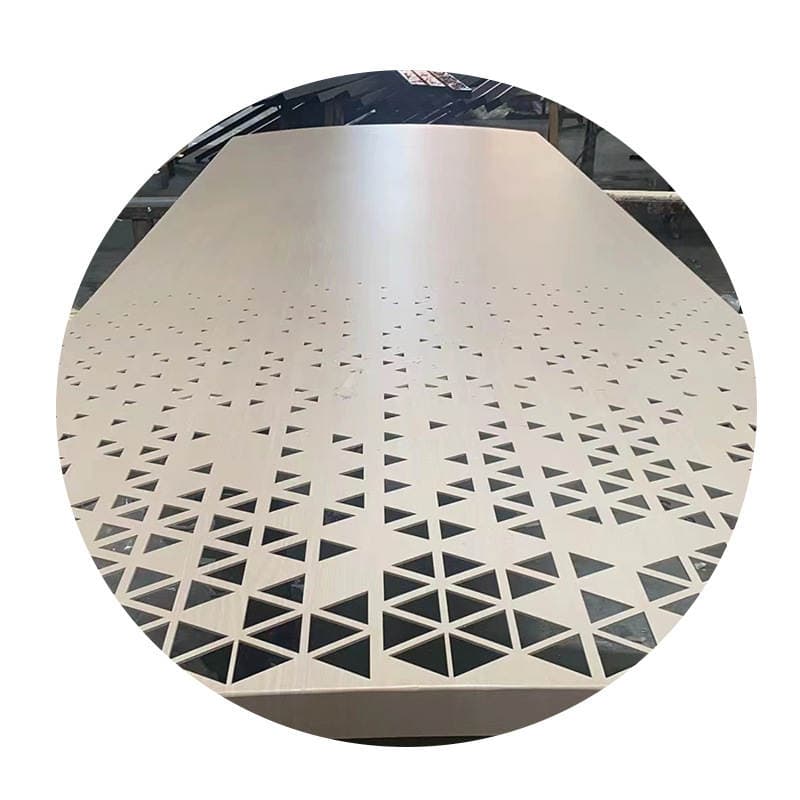 Guangdong Direct Sales Punched Aluminum Veneer Fluorocarbon Spray-Painted Aluminum Plate Carving Processing Exterior Wall Decoration Perforated Aluminum Veneer 5