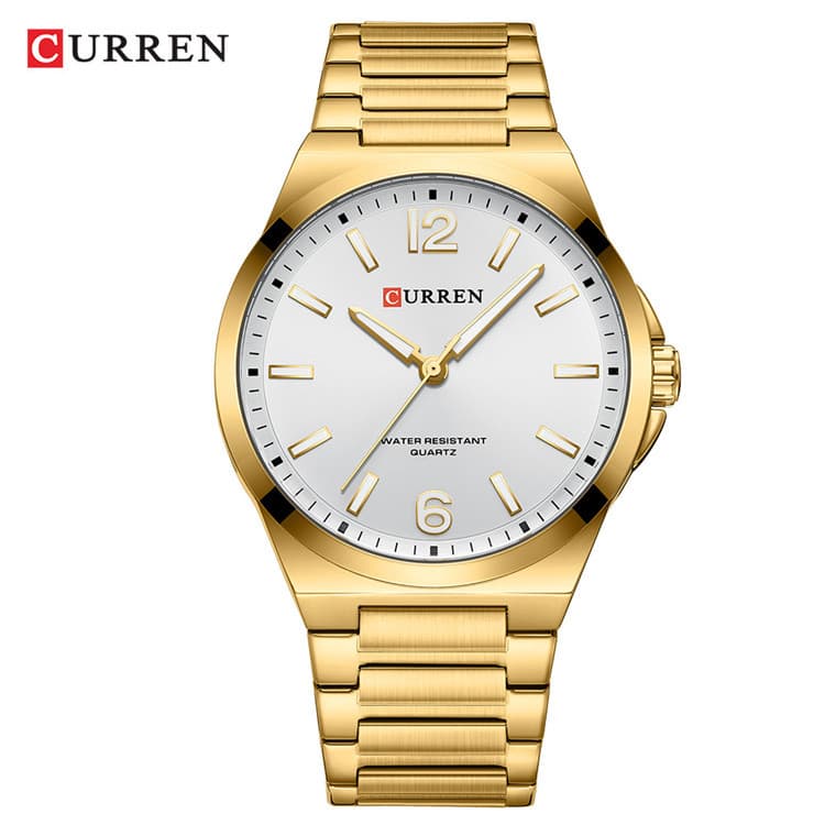 Gold with white surface