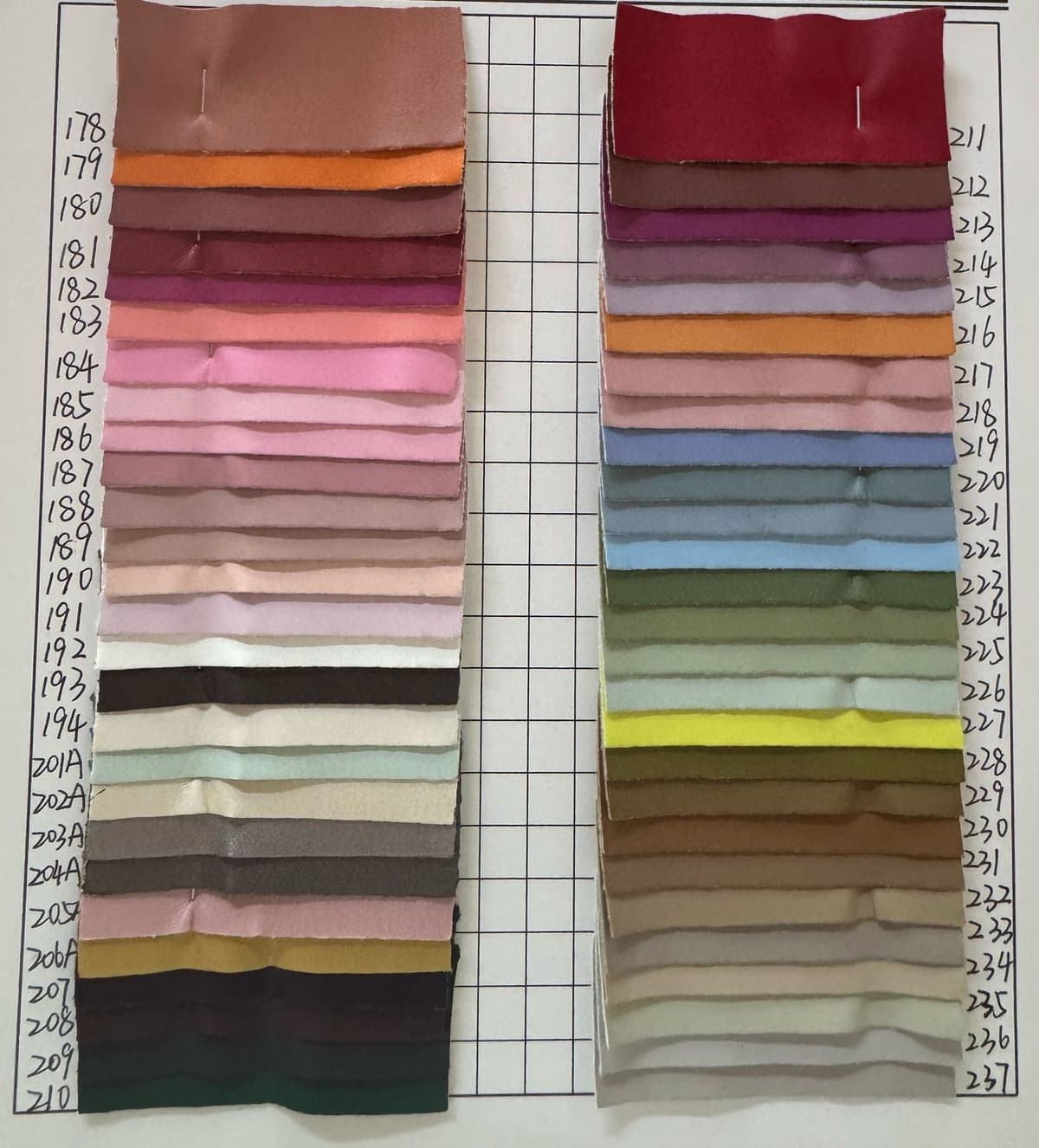 Please note the color number when placing an order
