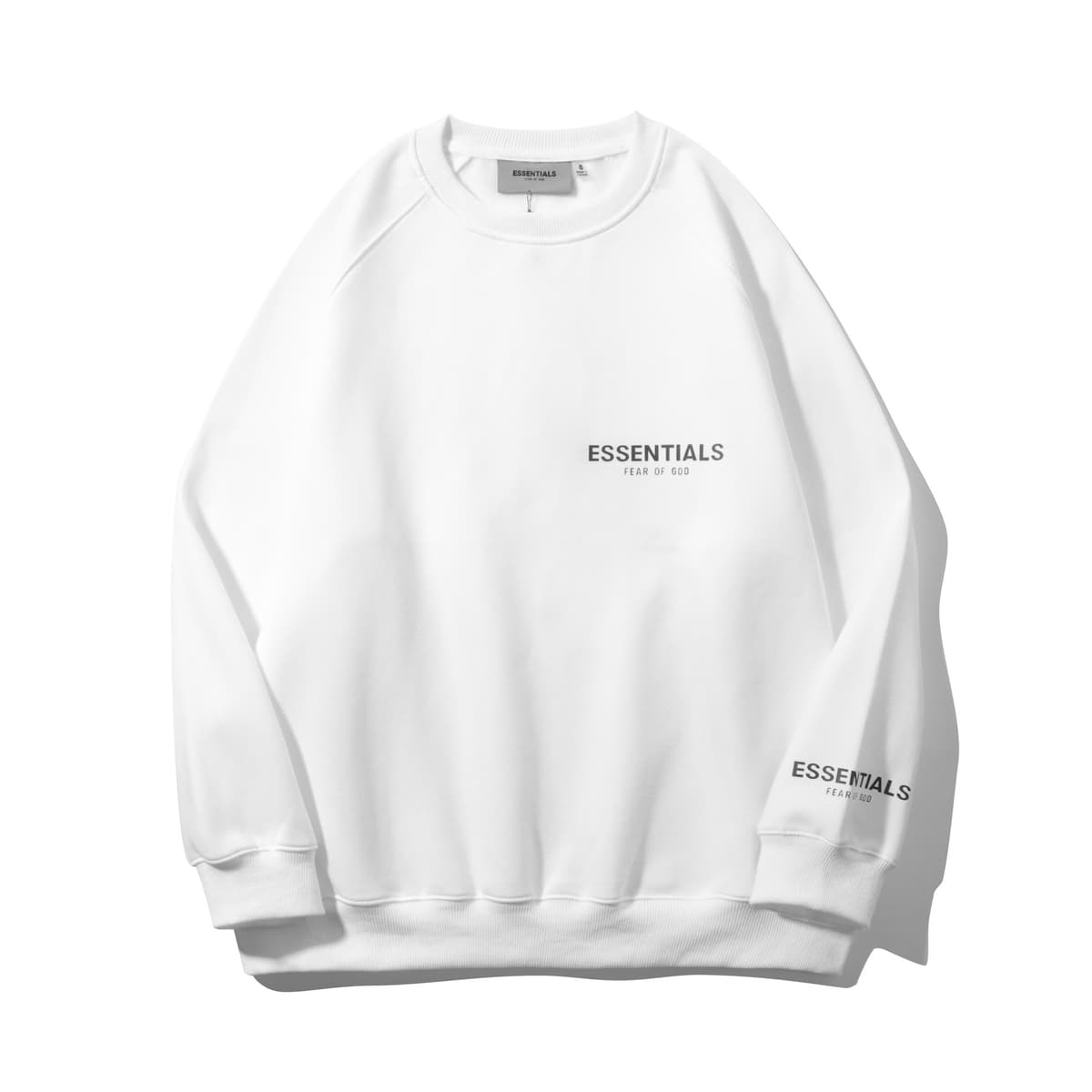 Small logo round neck white