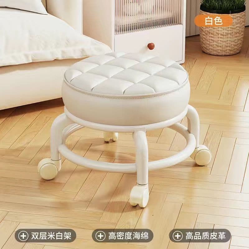 Milk white (strong double-layer chassis + silent pulleys)