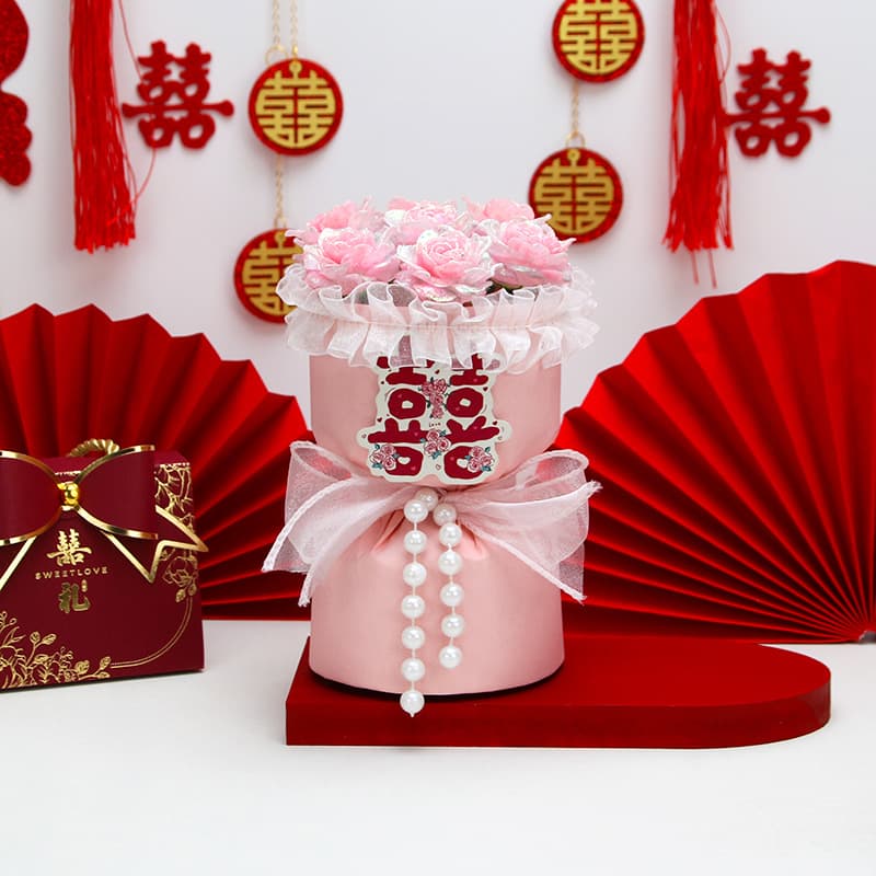 Rouxi man [7 pink night light resin true love roses]