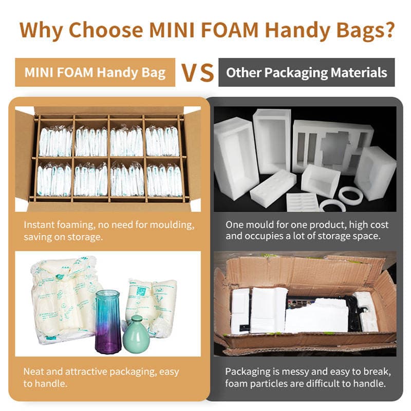 AMESON Handheld foam bag packaging Instant foam packaging 3