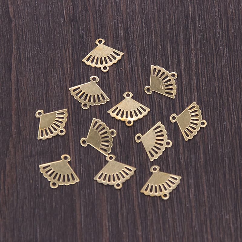 Single hanging fan gold