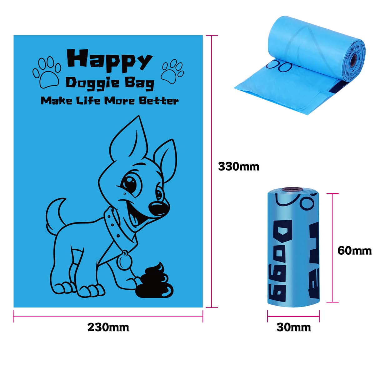 Environmentally friendly blue print thickness 1.5 silk lavender scent 15 pieces/roll
