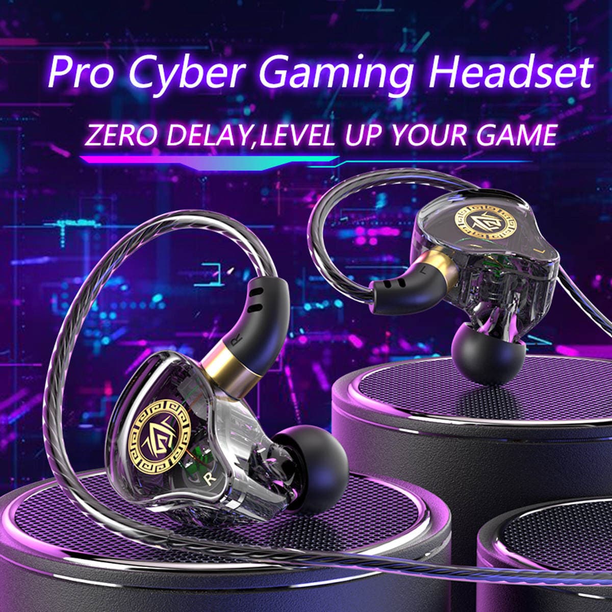 Cross-Border Wired Headphones In-Ear Sports Games Suitable for Apple Samsung Huawei Mobile Phones 3.5 Headphones Type C 2