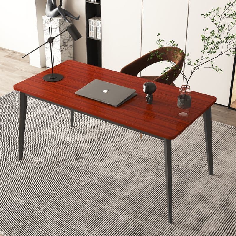 Teak + black frame