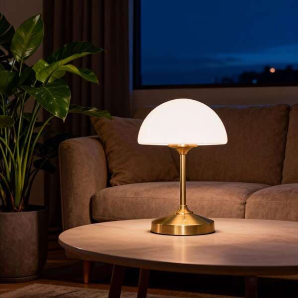 Nordic Bauhaus Light Luxury Jellyfish Mushroom Bedroom Bedside Table Lamp High-End Ambiance Decorative Night Light Cross-Border Shipping