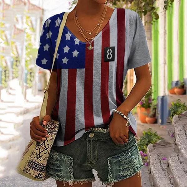 [Customized Processing] Women's 3D Digital Printed Short-Sleeved Tops Amazon Summer T-Shirts Loose Fit