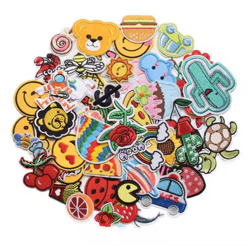 Cartoon Cloth Patch Applique Children's Clothes Down Denim Embroidery Adhesive Decorative Super Cute Red Panda 3