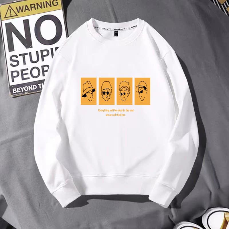 Sweater White Four Youth