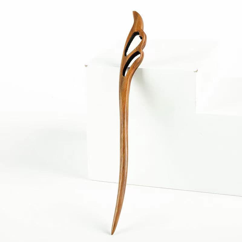 Green sandalwood hairpin--zhenyu (18cm)