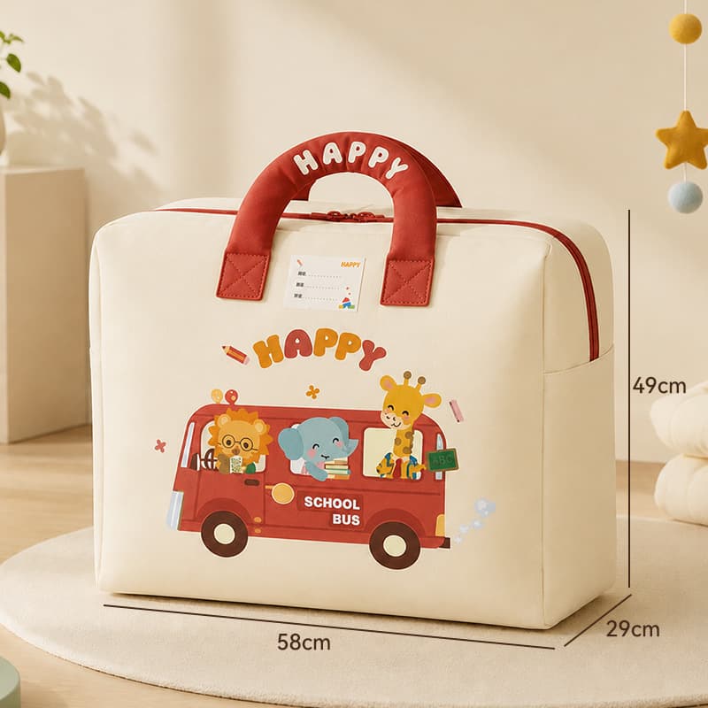 Beige school bus model (extra large)