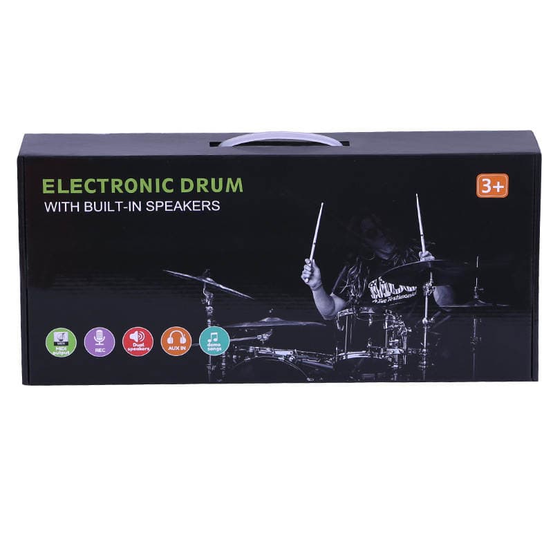 Hand Roll Drum 9-sided Adult Jazz Drum MIDI Connectable Computer Portable Percussion Bluetooth Electronic Drum 3