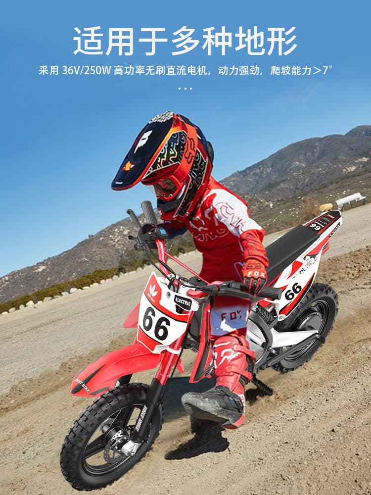 Off-Road Cycling Equipment Youth-Friendly Electric Dirt Bike Junior Electric Off-Road Motorcycle Entry Model 2