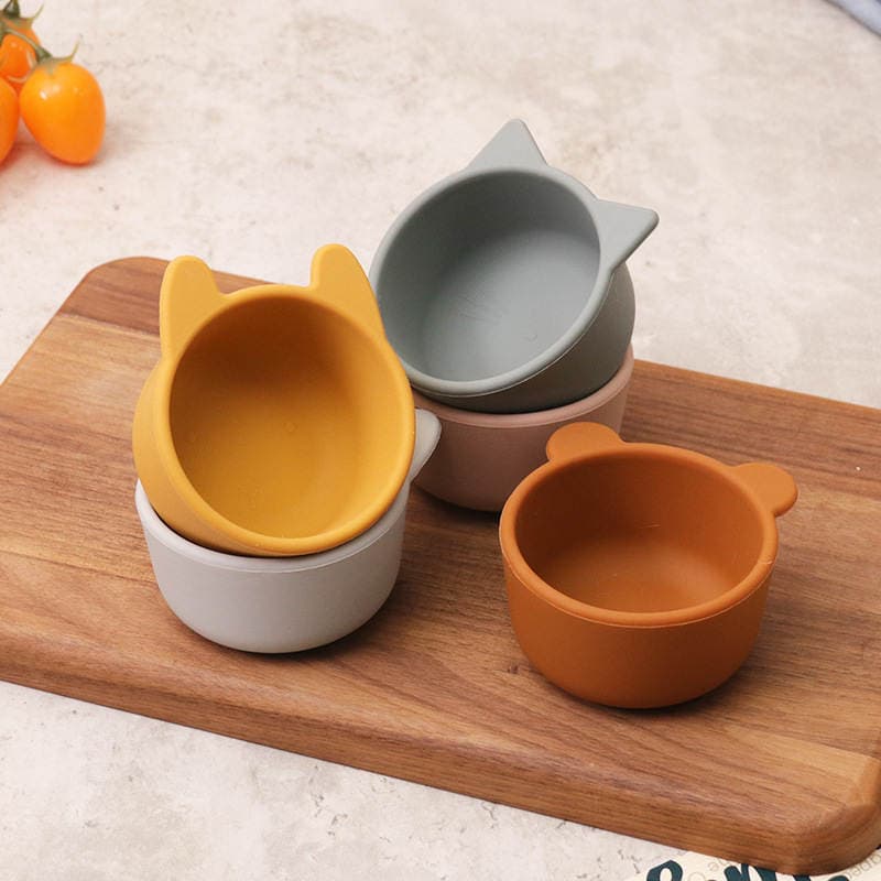 Cross-Border New Children's Tableware Silicone Bowl Baby Baby Food Bowl Snack Bowl Mother and Baby Supplies Factory Wholesale 2