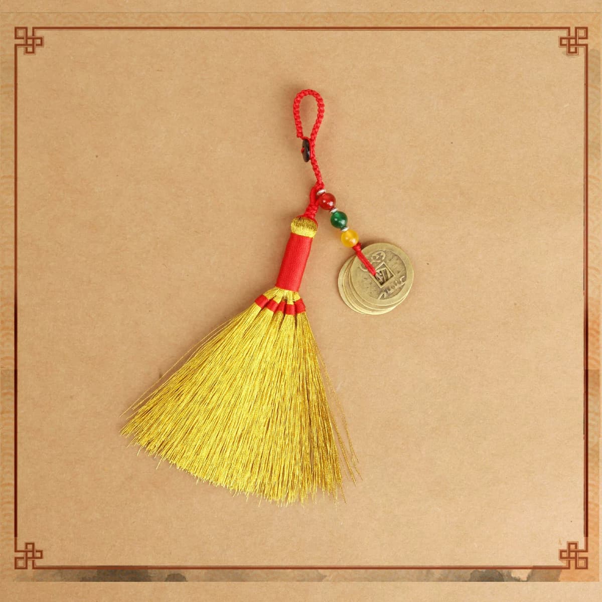 Straight five emperors pendant