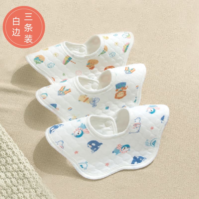 Three-pack white trim floral