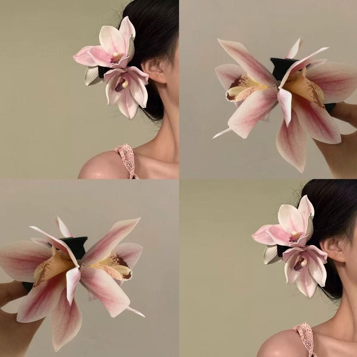 5648 magnolia clip-white powder