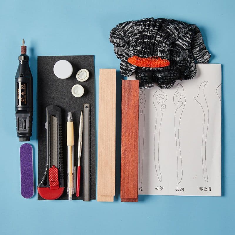 [1 mahogany 1 Rosewood] + electric tools + gift box