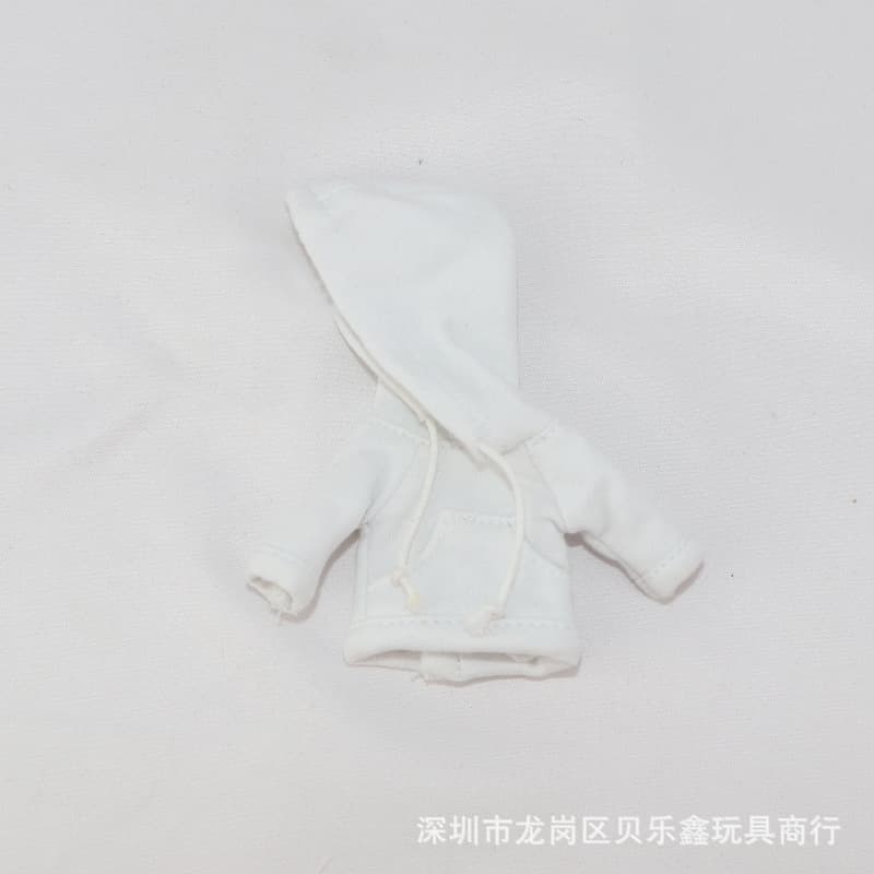 D124 white hooded sweatshirt
