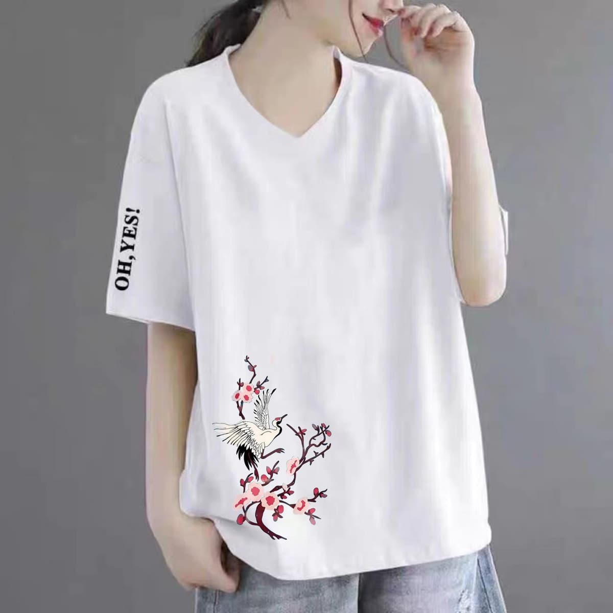 49 white [lower] crane plum blossom