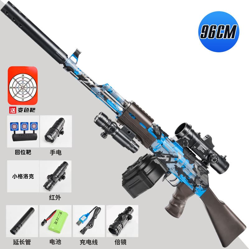 Large hand-made ak graffiti blue top with drum version (manual and electric dual mode)
