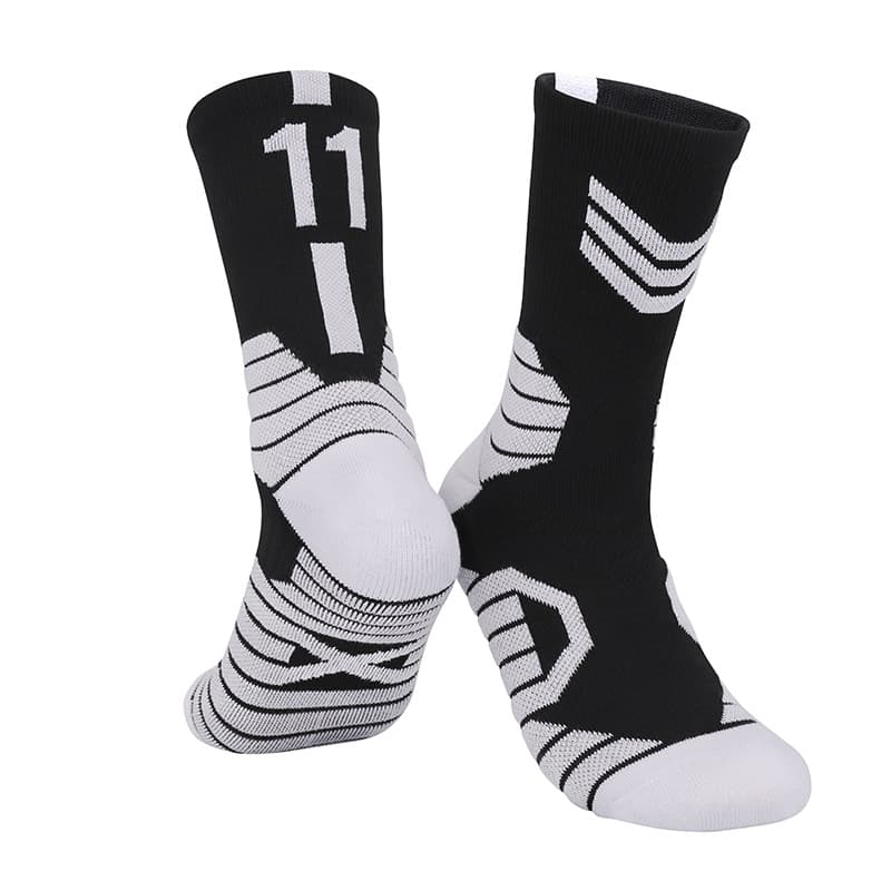 Black and white no. 11-adult socks
