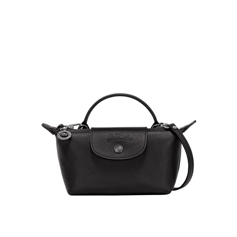 Leather mini black