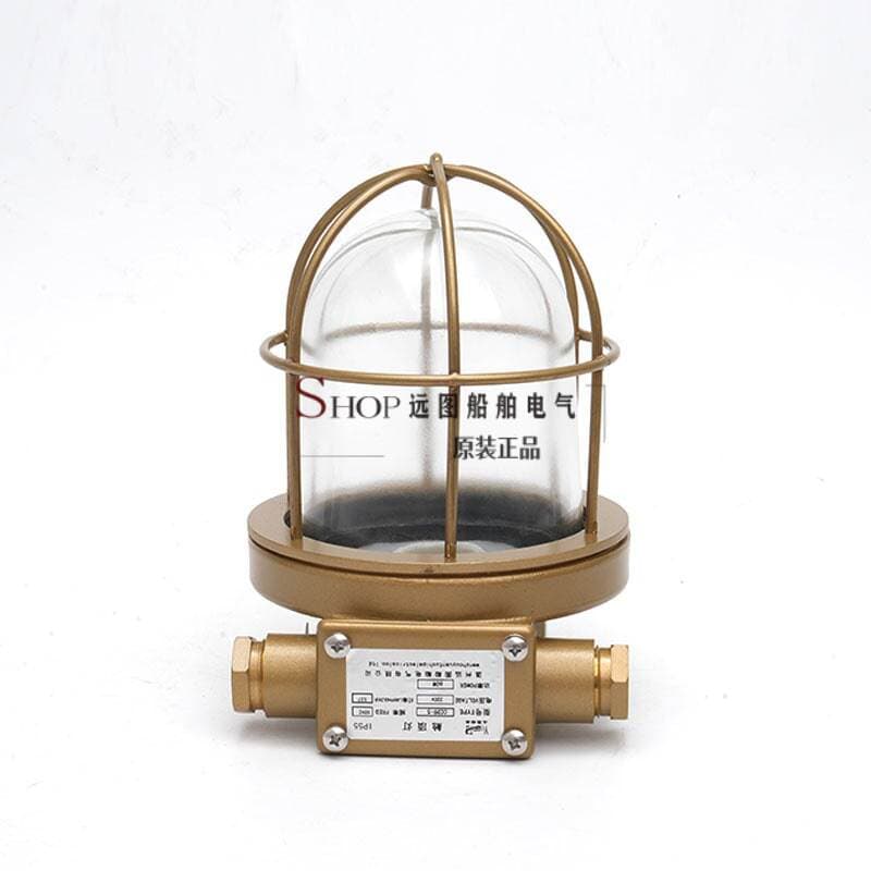 Marine Copper Incandescent Cabin Ceiling Light Ccd9-5/5A Cargo Compartment Lighting 220V24V Transparent Green Red 5