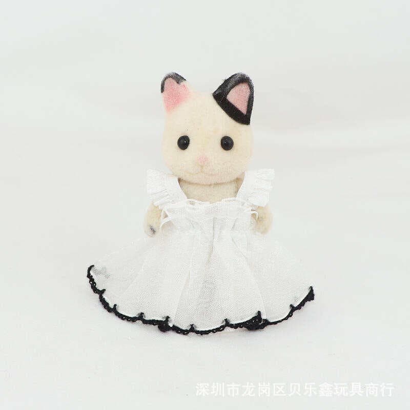 Forest Animal Family Mini Rabbit Doll Clothes Suitable for Koala Diary Sylvanian Large Size Clothes 7 to 10cm 3
