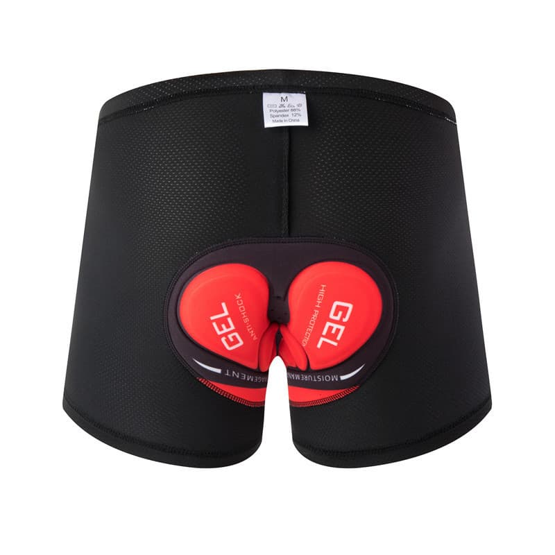 Black and red silicone pants pad