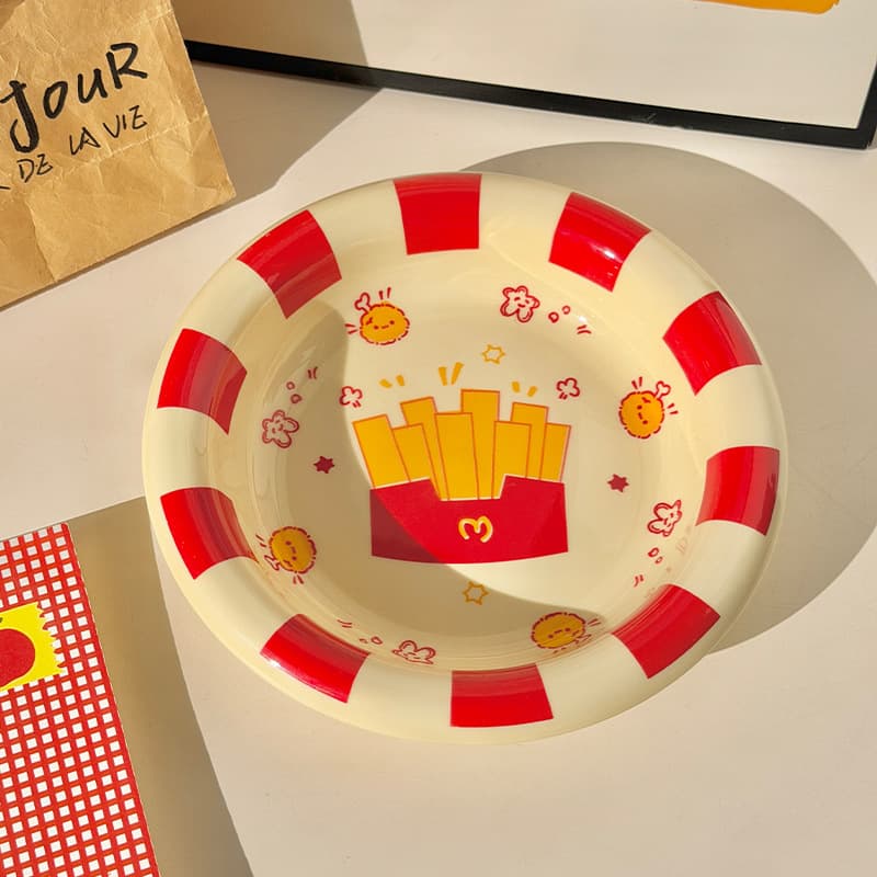 【french fries tableware】- 8inch deep plate