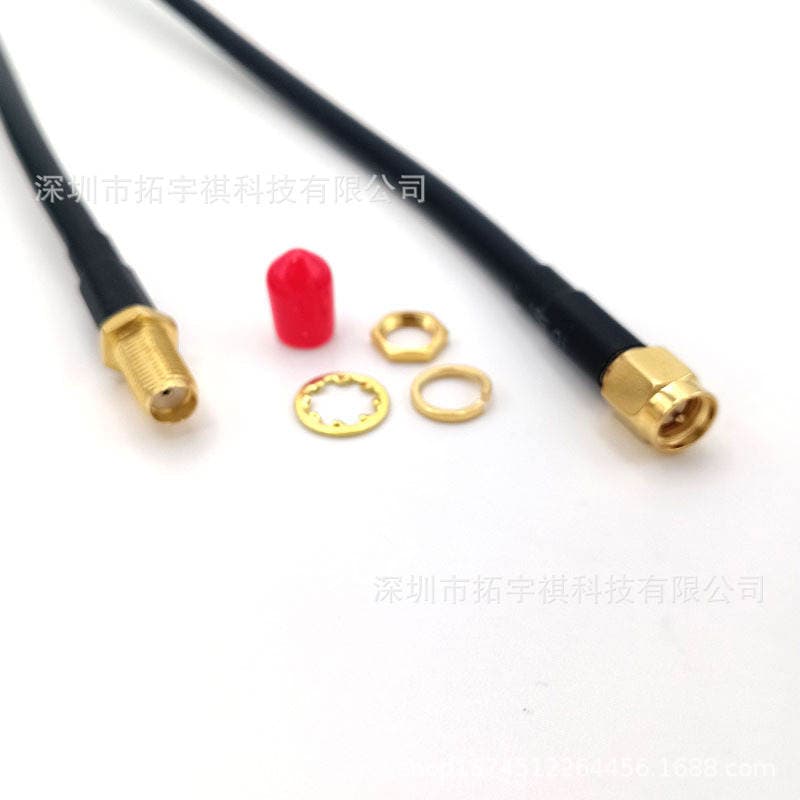 Rg58 Pure Copper Feeder Antenna Adapter Cable Wifi Extension Cable Sma Male to Female Coaxial Radio Frequency Antenna 5