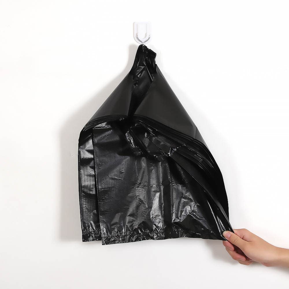 Zibil/qablaşdırma üçün topdan qara rəngli, qalınlaşdırılmış, birdəfəlik "gödəkçə" tipli plastik torbalar (kiçik/orta) 5