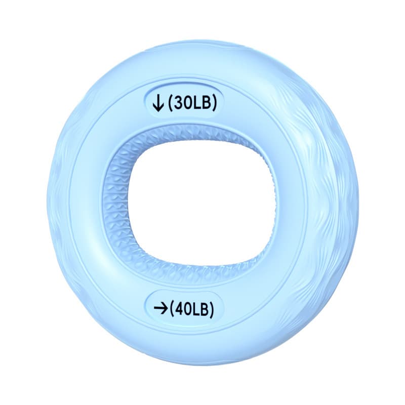 Striped silicone grip ring blue 30-40lb