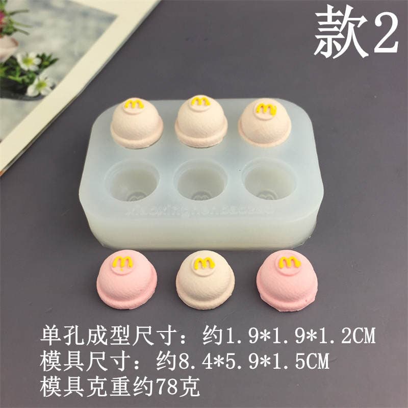 Piggy Sandwich Cream Piglet Bear Biscuit Little Nose Silicone Mold Fondant Cake Chocolate Resin Mold 4